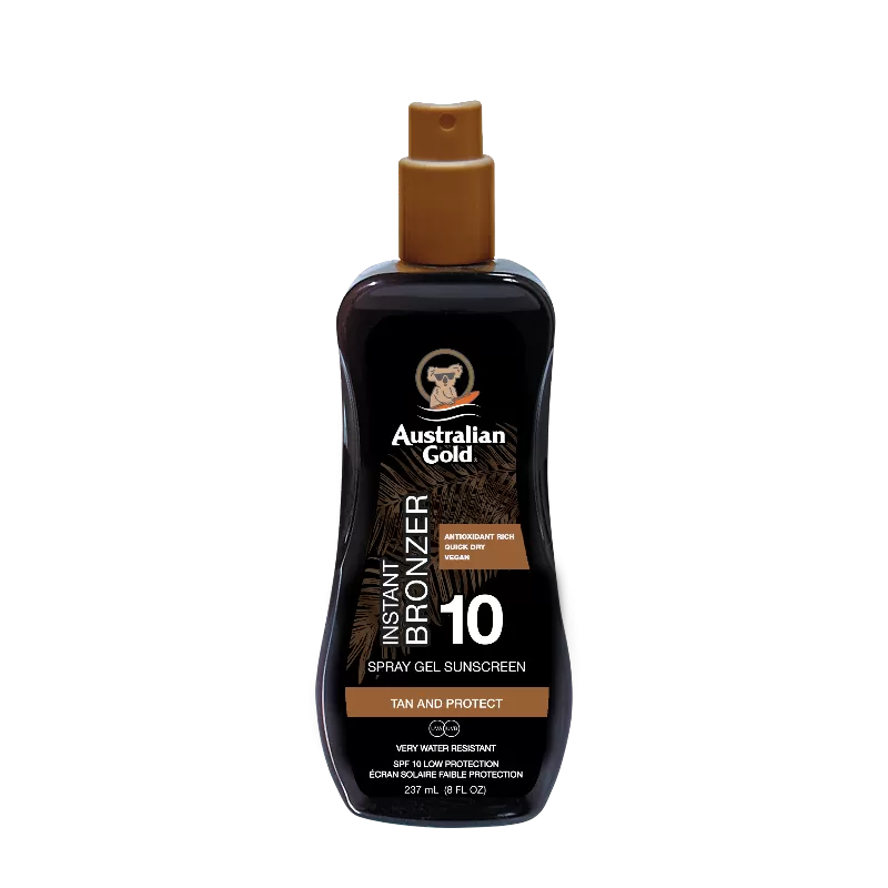 SPRAY GEL W/BRONZER SPF 10