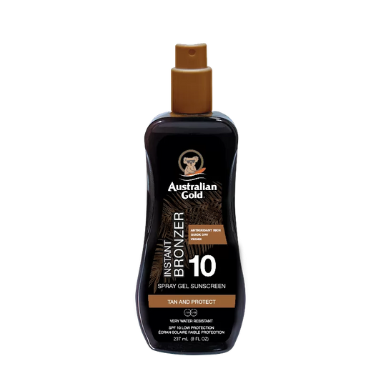 SPRAY GEL W/BRONZER SPF 10