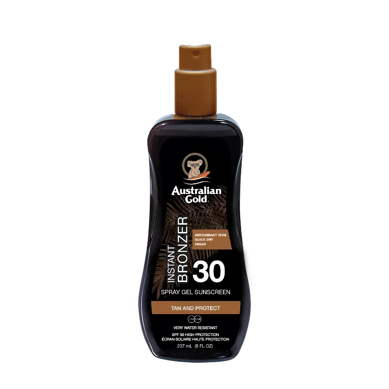 SPRAY GEL W/BRONZER SPF 30