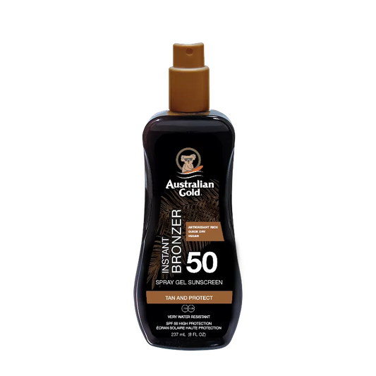 SPRAY GEL W/BRONZER SPF 50